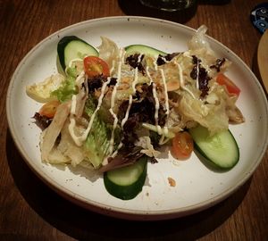 Close-up of salad in plate