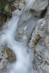 Scenic view of waterfall