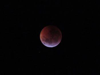 View of full moon in sky