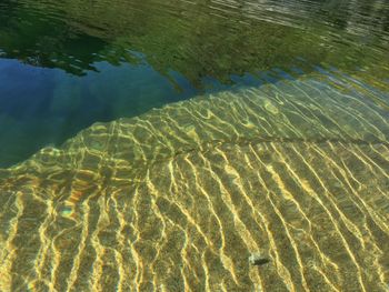 Reflection of clouds in water