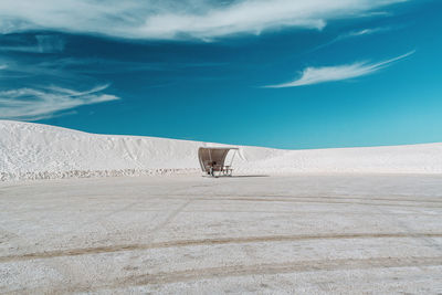 Scenic view of desert against sky