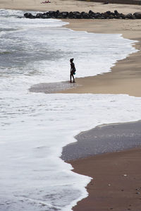 Full length of man on beach