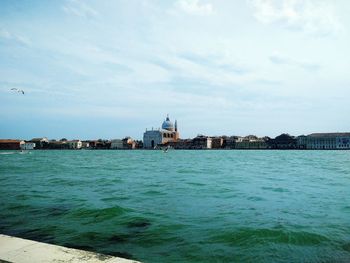 View of sea against clear sky