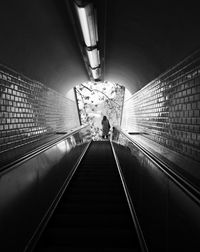 View of empty tunnel