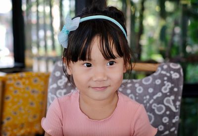 Portrait of a smiling girl