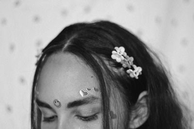 Close-up of young woman