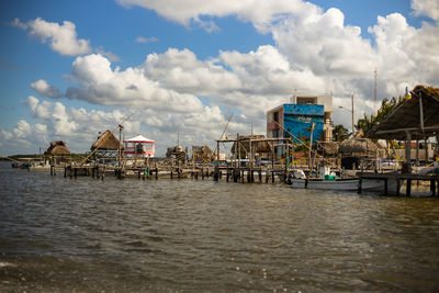 Fishing village in the gulf of mexico