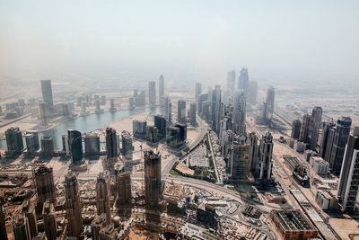 High angle view of cityscape