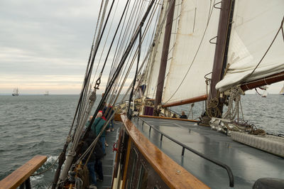 Boats in sea