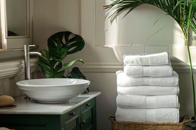 Interior of bathroom at home