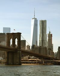 View of skyscrapers in city