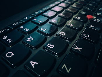 Close-up of computer keyboard