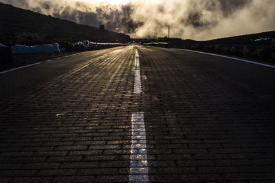 Road against sky