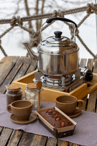 Close-up of coffee on table