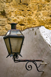 Close-up view of lamp