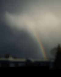 Scenic view of rainbow in sky