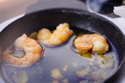 Shrimp served in oil, tenerife