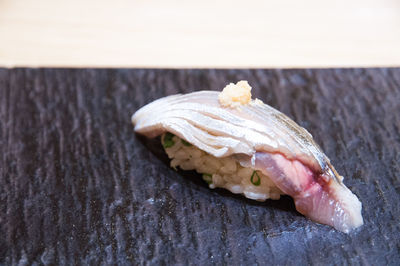 Close-up of sushi