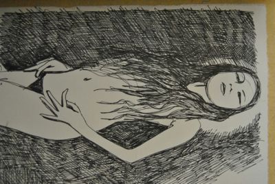 Close-up of painting on wall