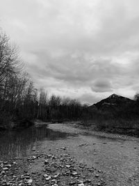 Scenic view of land against sky