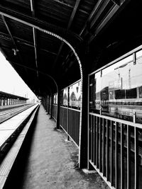 Train at railroad station