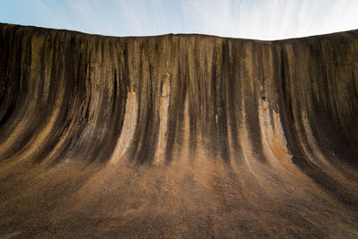 Panoramic view of desert against sky