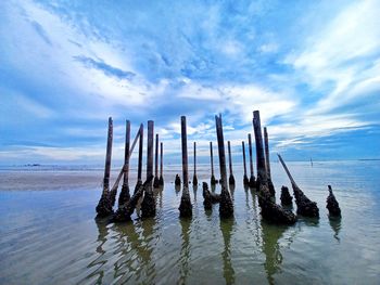 Scenic view of sea against sky