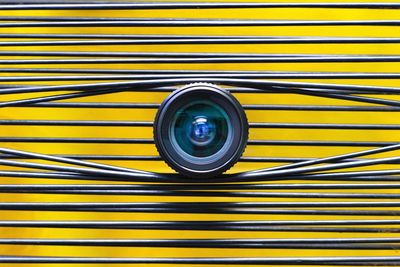 Full frame shot of yellow wheel