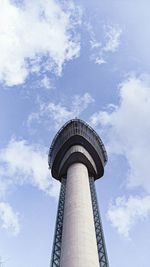 Low angle view of tower against sky