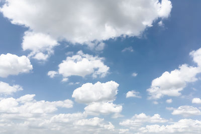 Low angle view of clouds in sky