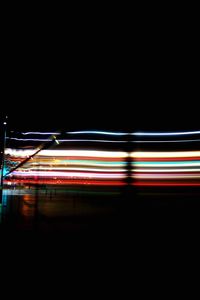 Light trails in city at night