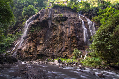 River flowing through rocks