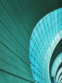 Low angle view of modern glass building