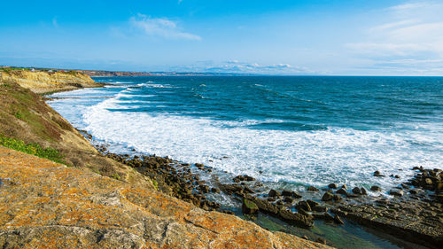 Scenic view of sea against sky