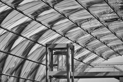 Low angle view of ceiling of building