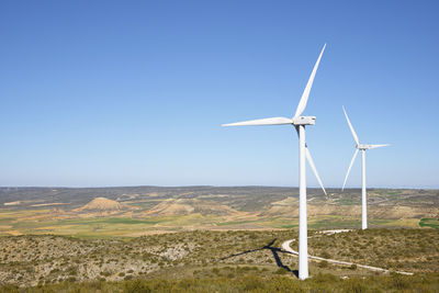 Windmills for electric power production in spain.