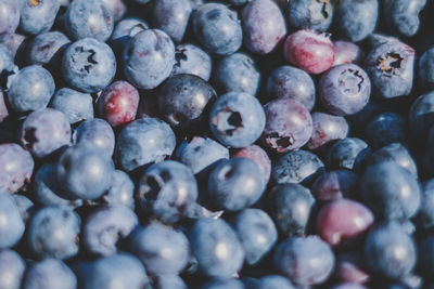 Full frame shot of blueberries