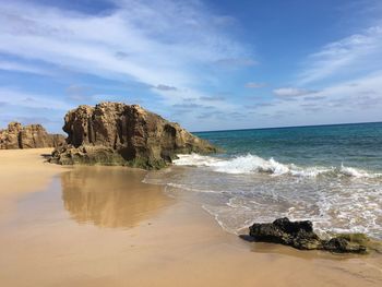 Scenic view of sea against sky
