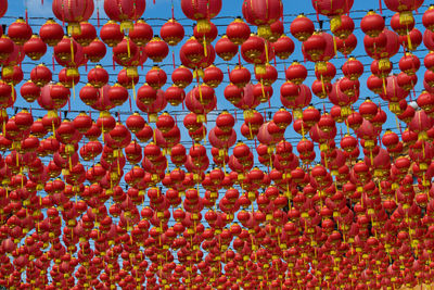 Traditional chinese lanterns display during chinese new year festival