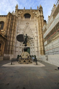 Low angle view of statue