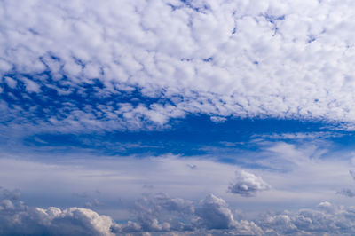 Low angle view of clouds in sky