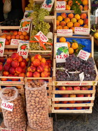 Full frame shot of market stall for sale