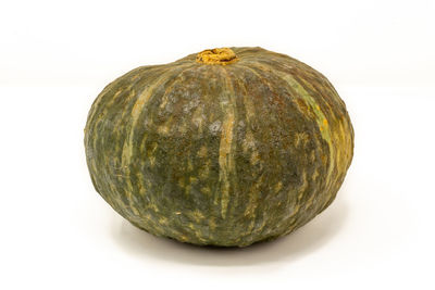 Close-up of pumpkin against white background