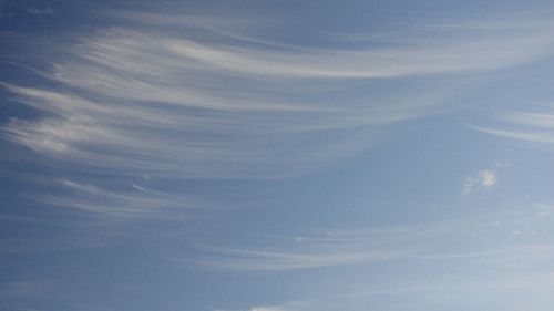 Low angle view of cloudy sky