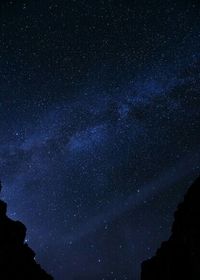 Low angle view of starry sky