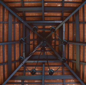 Full frame shot of metal wall in building