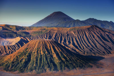 Panoramic view of arid landscape