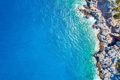 High angle view of swimming pool