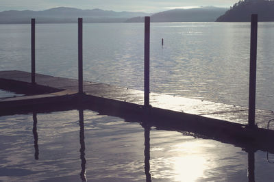 Pier in sea