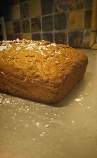 Close-up of bread in plate